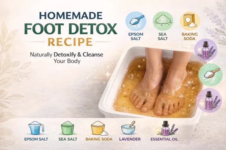 DIY Homemade Foot Detox Recipe Natural Body Cleanse  Soak Guide