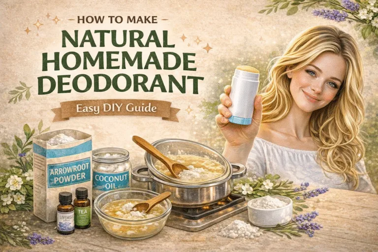 DIY Natural Homemade Deodorant for Dry Skin  Easy 3-Step Gentle  Nourishing Recipe