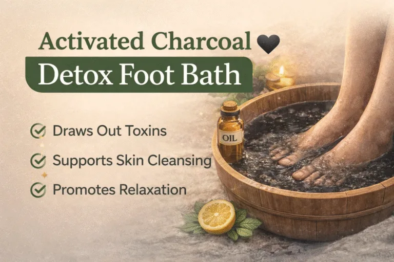 DIY Activated Charcoal Detox Foot Bath Recipe for Clean Refreshed Feet