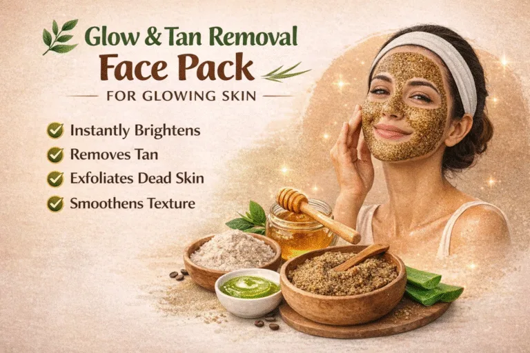 DIY Glow  Tan Removal Face Pack Rice Flour  Coffee Scrub for Mixed Skin