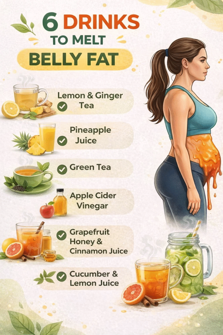 6 Best Drinks to Melt Belly Fat Fast  Natural Weight Loss Detox Juice Recipes
