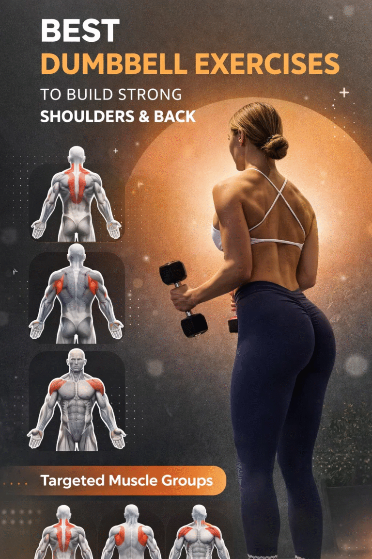 Best Dumbbell Exercises for a Toned Back and Sculpted Arms At Home Workout