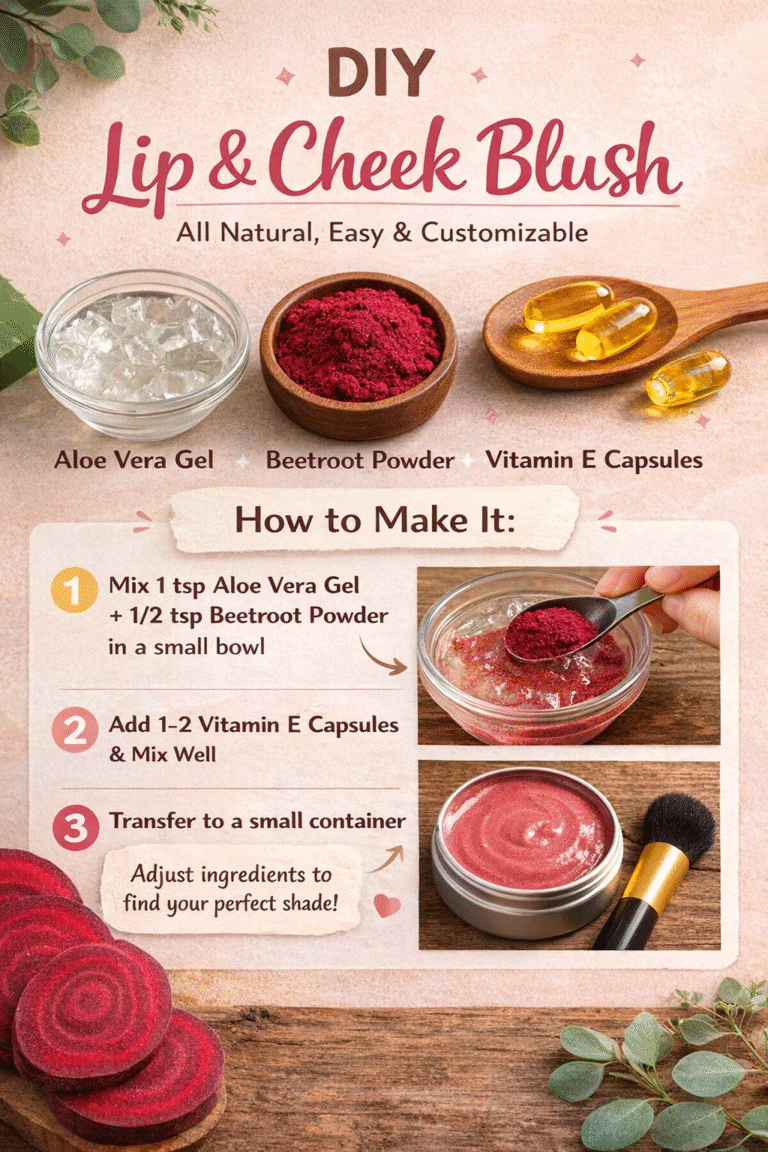 DIY Lip  Cheek Tint Recipe  Natural Beetroot  Aloe Vera Blush Glow Tint