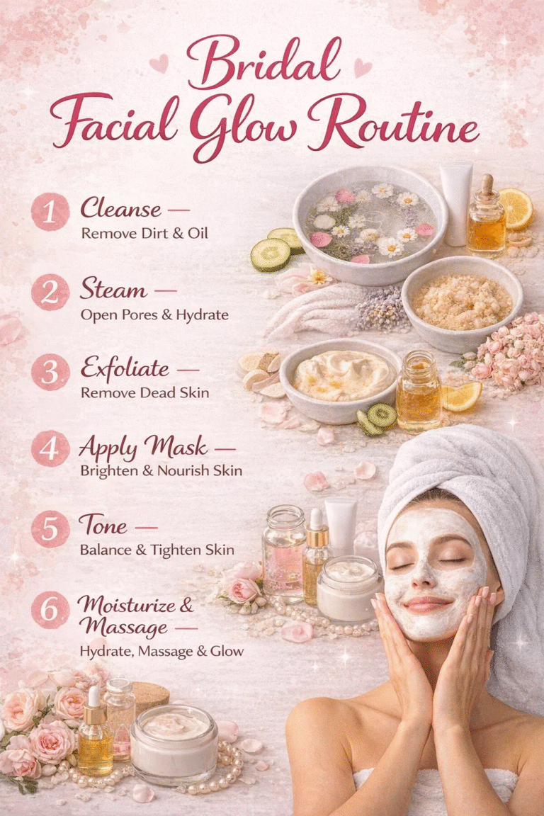 DIY Bridal Glow Facial Natural Pre-Wedding Skincare Routine for Radiant Skin