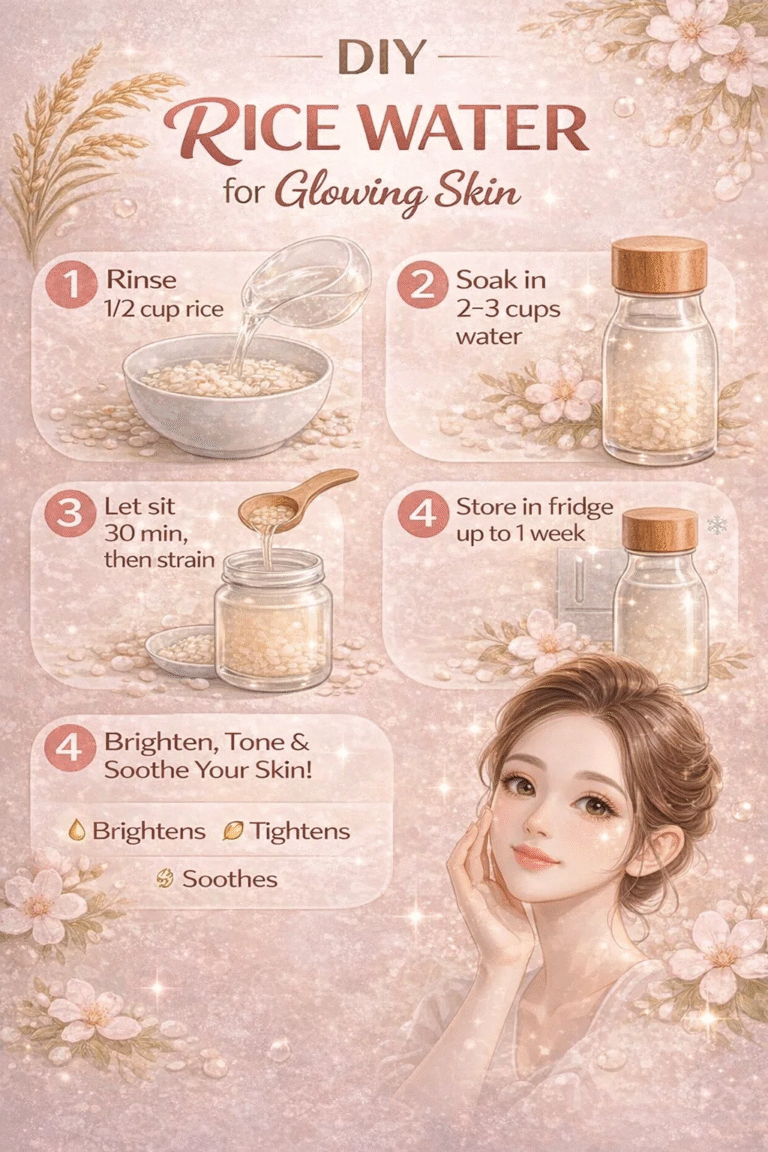 How to Make DIY Rice Water for Skin  Natural Toner to Brighten, Tone  Soothe