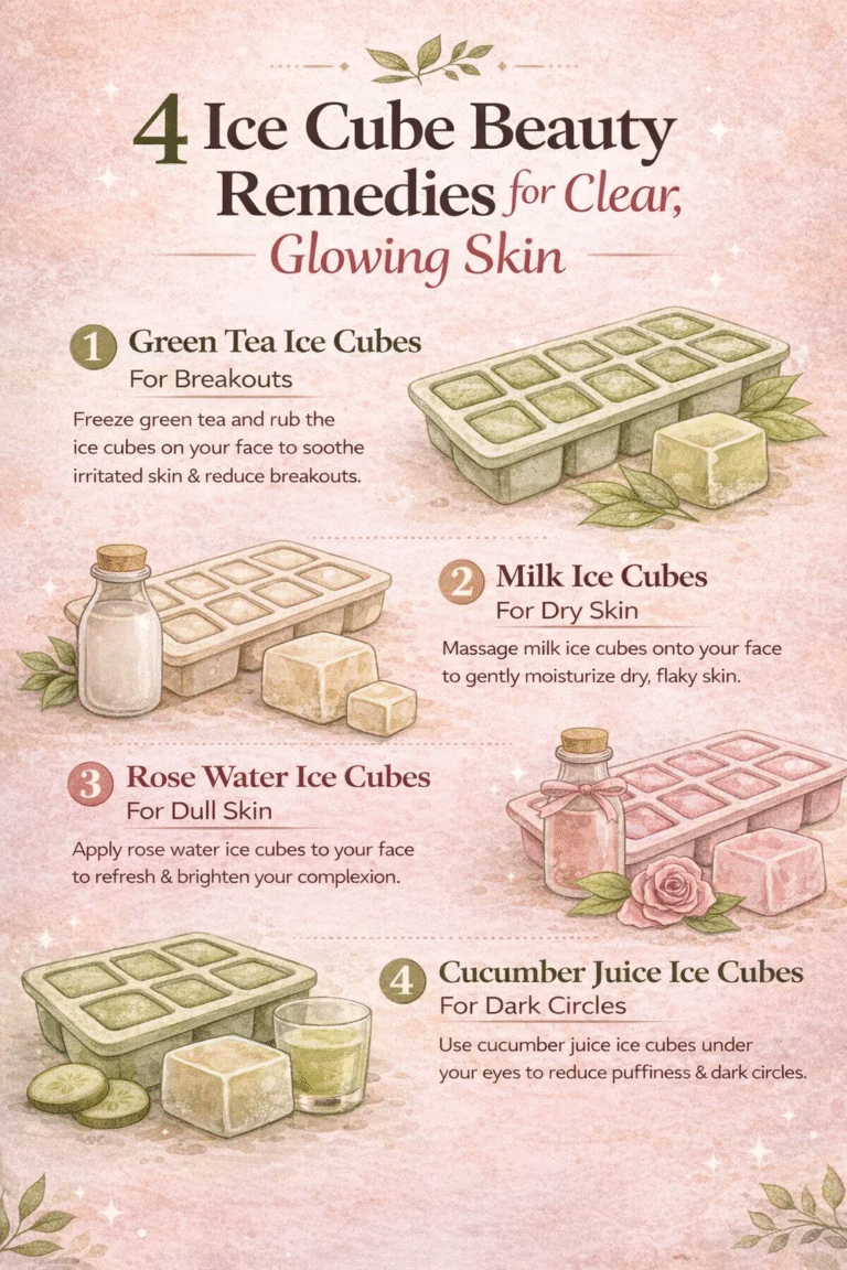4 DIY Ice Cube Beauty Remedies for Clear Glowing Skin  Natural Skincare Tips