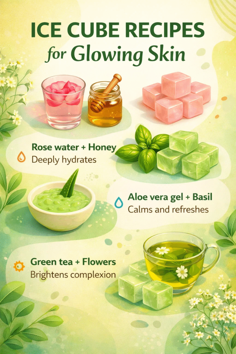 DIY Ice Cube Facial Recipes for Glowing Skin Natural Skincare Hacks