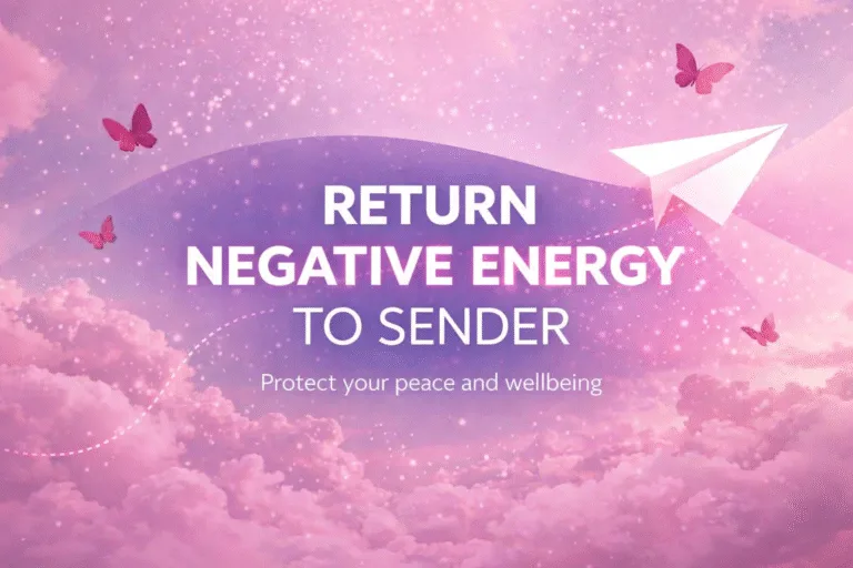 Positive Affirmations for Protection All Negative Energy Will Return to Sender Neon Art