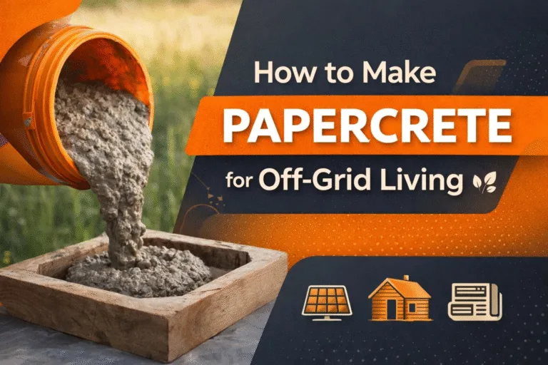 How to Make Papercrete The Ultimate Guide to Sustainable Off-Grid Building Materials
