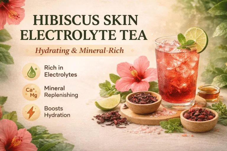 Homemade Hibiscus Electrolyte Tea Recipe  Natural Hydration  Vitamin C Drink