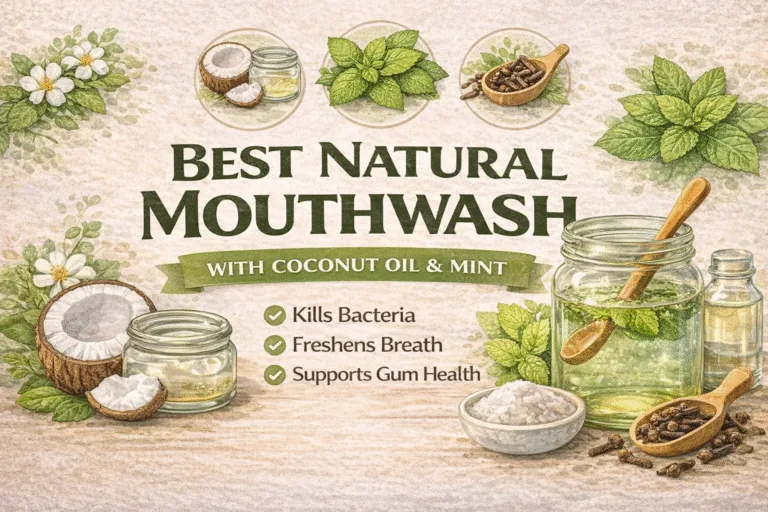 Best Natural Mouthwash Recipe with Coconut Oil  Mint for Fresh Breath  Healthy Gums