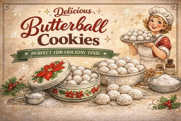 Classic Butterball Cookies Easy Soft  Nutty Holiday Recipe
