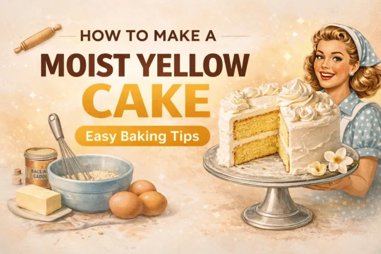 Classic Moist Yellow Cake Recipe  Easy Homemade Bakery Style Vanilla Cake from Scratch