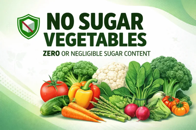 Best No Sugar Vegetables List for Low Carb  Keto Diets  Healthy Food Guide