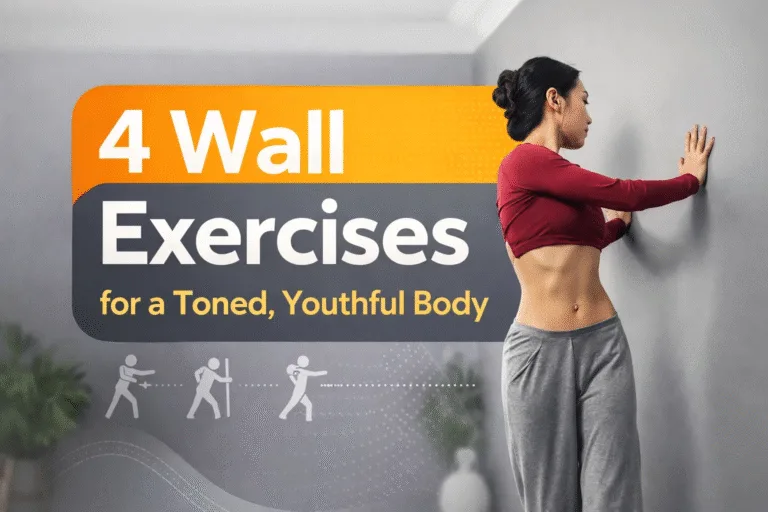 4 Wall Exercises for a Flat Belly, Toned Glutes  Slim Legs at Home