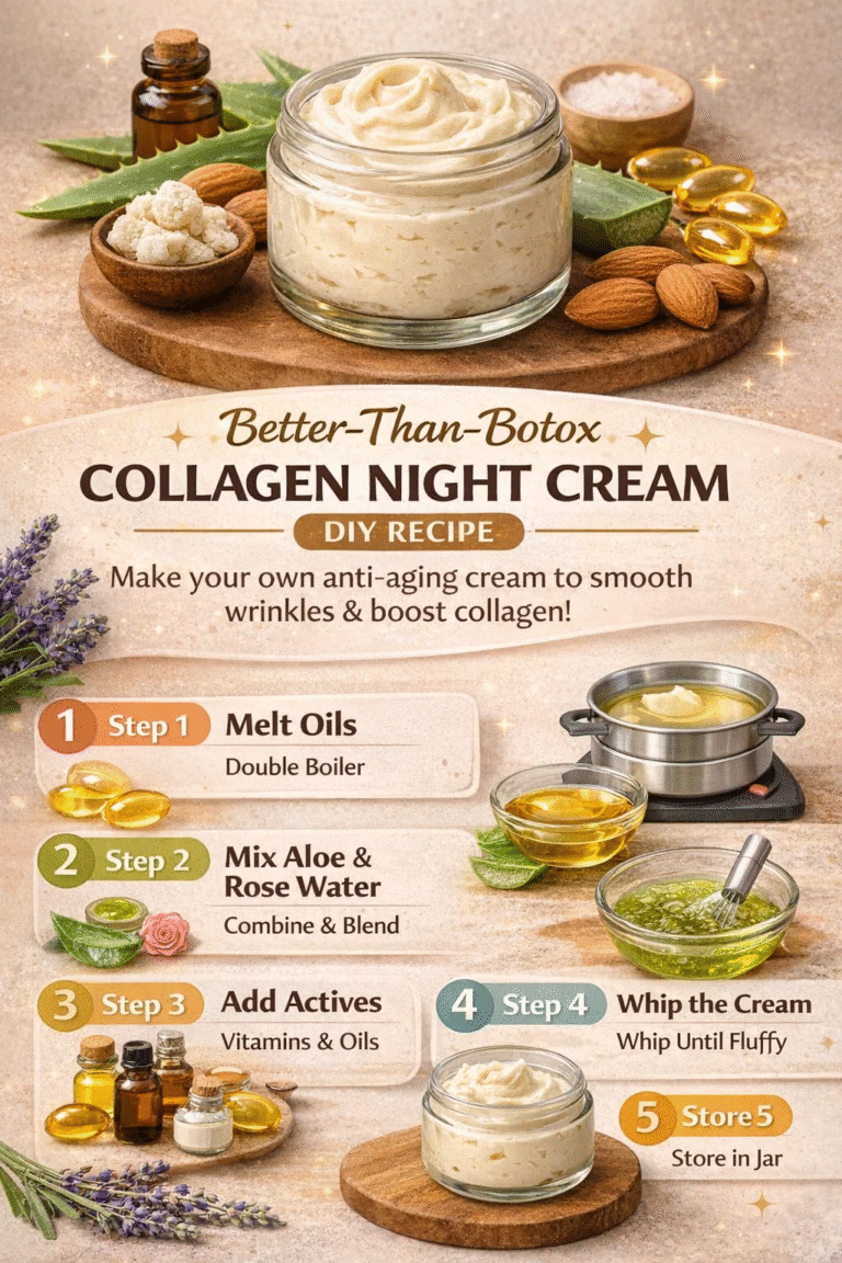 DIY Better-Than-Botox Collagen Night Cream Recipe for Glowing Youthful Skin