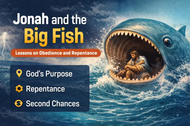 Jonah and the Big Fish Bible Story Lessons  Repentance and Gods Mercy Infographic