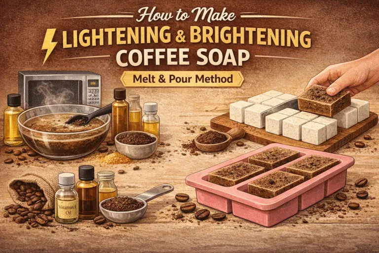 DIY Skin Brightening Coffee Soap Recipe for Dark Spots