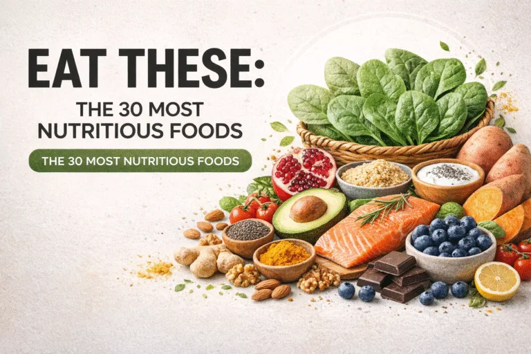 30 Most Nutritious Foods in the World Top Superfoods for a Healthy Diet Checklist