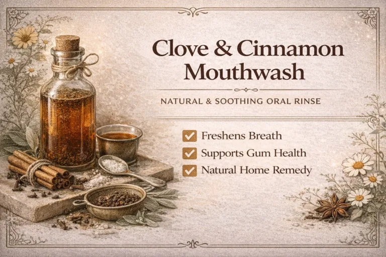 DIY Clove and Cinnamon Mouthwash Recipe for Healthy Gums and Fresh Breath