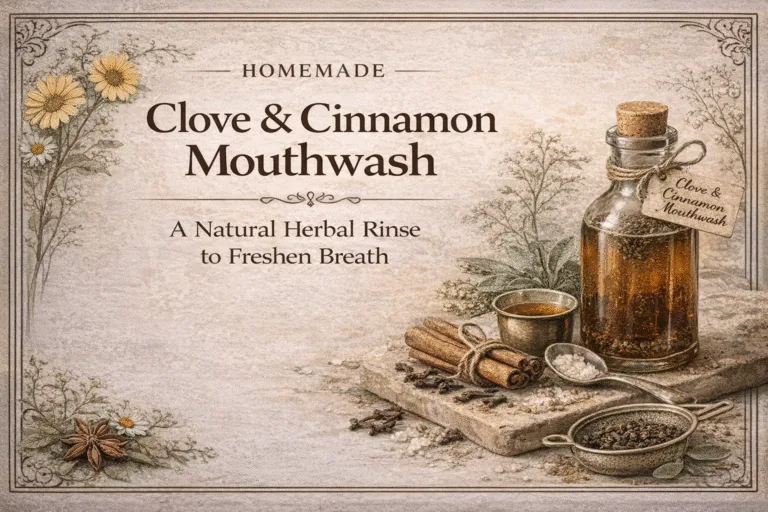 DIY Clove  Cinnamon Mouthwash Recipe  Natural Oral Care  Herbal Apothecary Remedies