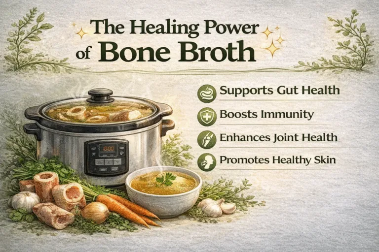 Healing Power of Bone Broth Easy Recipe, Gut Health Benefits  How to Use Bone Broth Guide