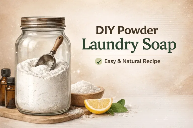 DIY Powder Laundry Soap Recipe  Natural Homemade Laundry Detergent for Clean Clothes