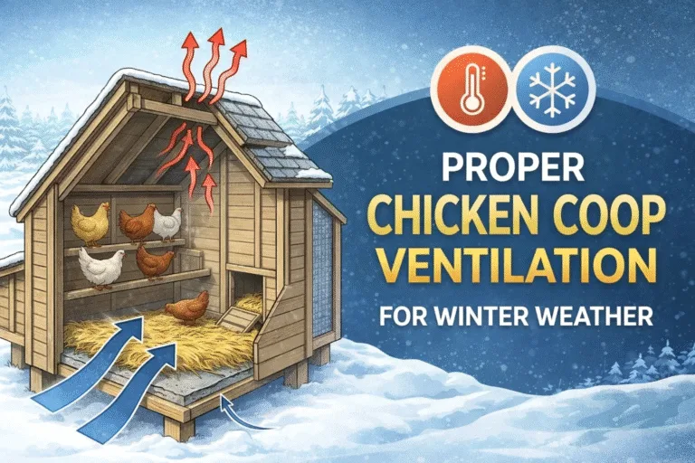 Winter Chicken Coop Ventilation Guide How to Block Drafts  Prevent Moisture