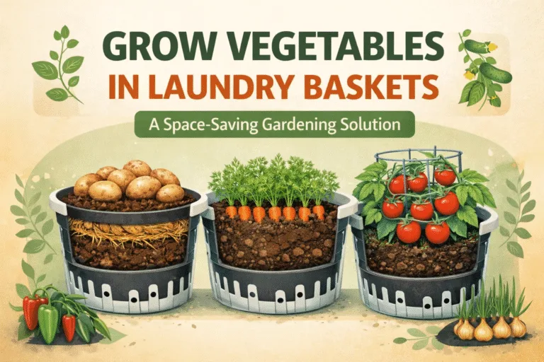 6 Best Vegetables to Grow in Laundry Baskets  Small Space Container Gardening Ideas