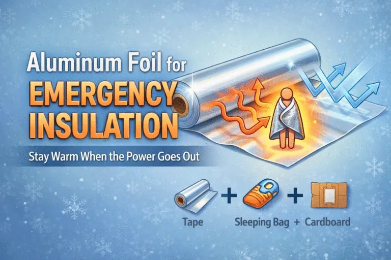 How to Use Aluminum Foil for Emergency Insulation  Winter Survival Hacks  Heat Saving Tips