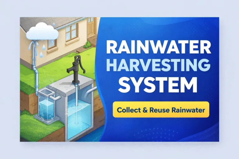 Sustainable DIY Rainwater Harvesting System Underground Cistern  Manual Hand Pump Setup