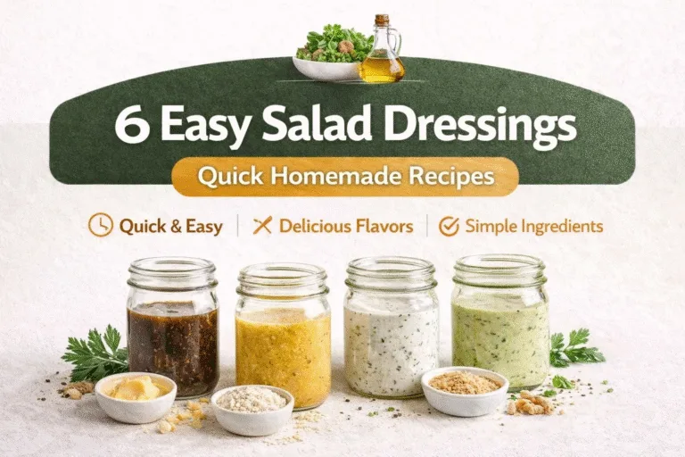 6 Easy Homemade Salad Dressing Recipes in 2 Minutes  Healthy DIY Vinaigrette  Ranch Dressing