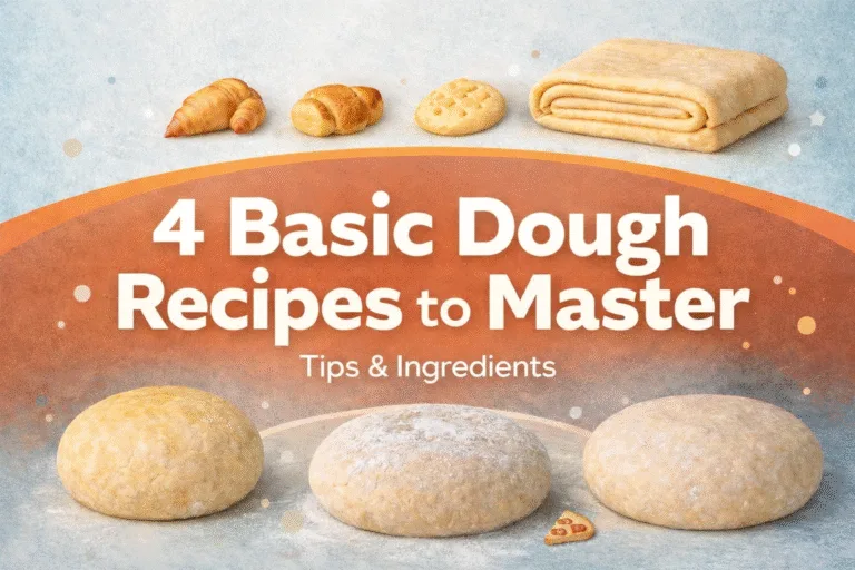 Ricette 4 Impasti Base Pasta Frolla, Brisée, Pane e Pizza