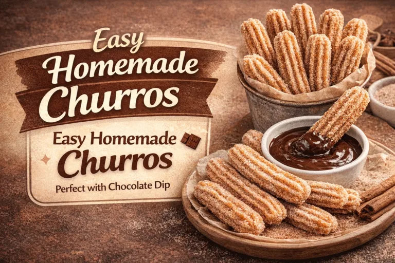 Easy Homemade Churros Recipe  Crispy DIY Churros with Chocolate Dipping Sauce