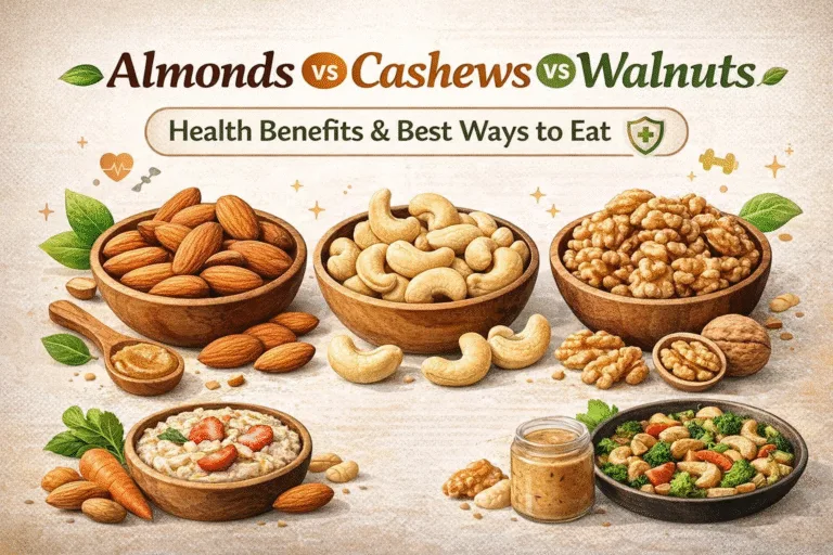 Almond vs Cashew vs Walnut Best Health Benefits and Nutrition Guide for Healthy Snacking
