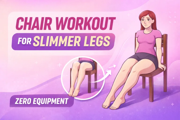 Zero-Equipment Chair Workout for Slimmer Legs and Toned Lines  Daily At-Home Fitness Routine