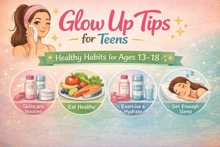 Ultimate Glow Up Tips for Teen Girls 13-18  Skincare, Daily Habits  Confidence Guide