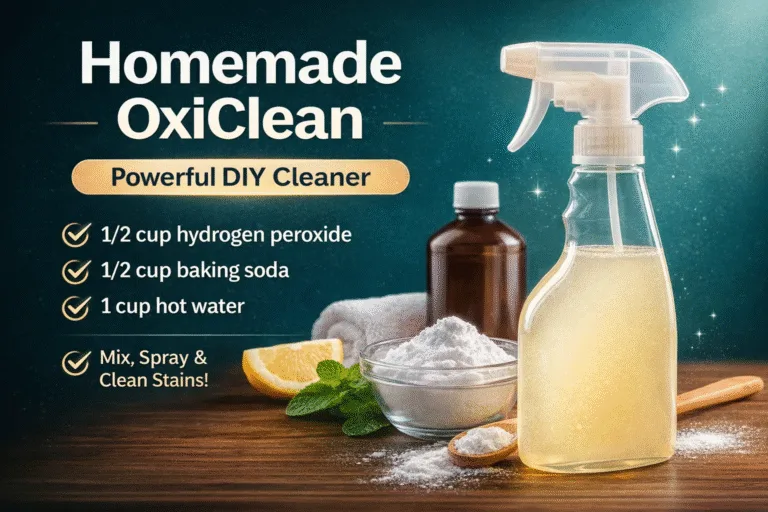 DIY Homemade OxiClean Recipe Natural Laundry Stain Remover for Clothes and Carpets