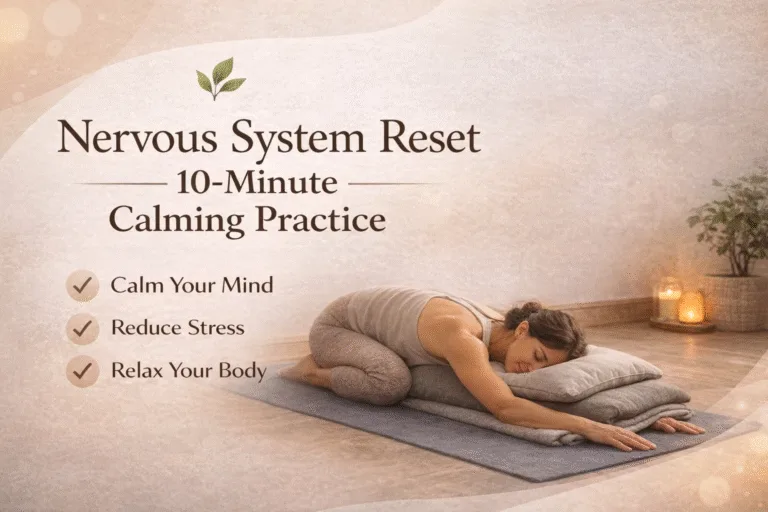 Nervous System Reset 10-Minute Restorative Yoga Childs Pose for Stress  Anxiety Relief
