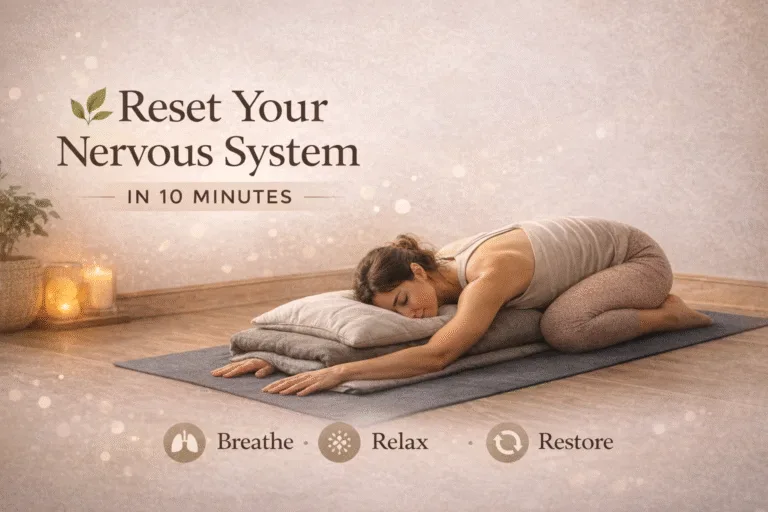 Nervous System Reset 10-Minute Restorative Yoga Childs Pose for Stress  Anxiety Relief