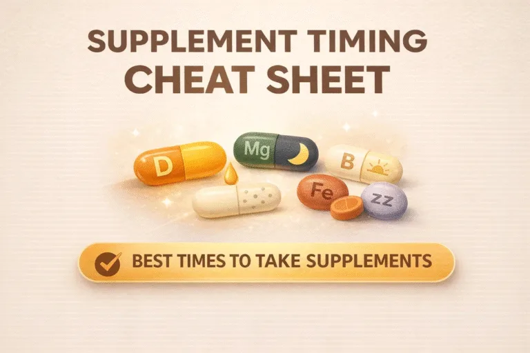Best Supplement Timing Guide When to Take Vitamin D, Magnesium  Zinc