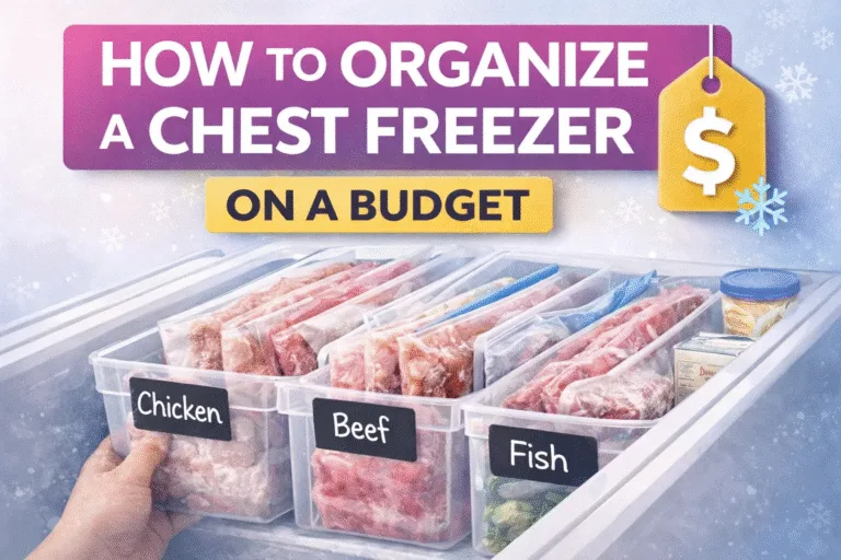 How to Organize a Chest Freezer on a Budget  Easy Freezer Organization Ideas  Hacks