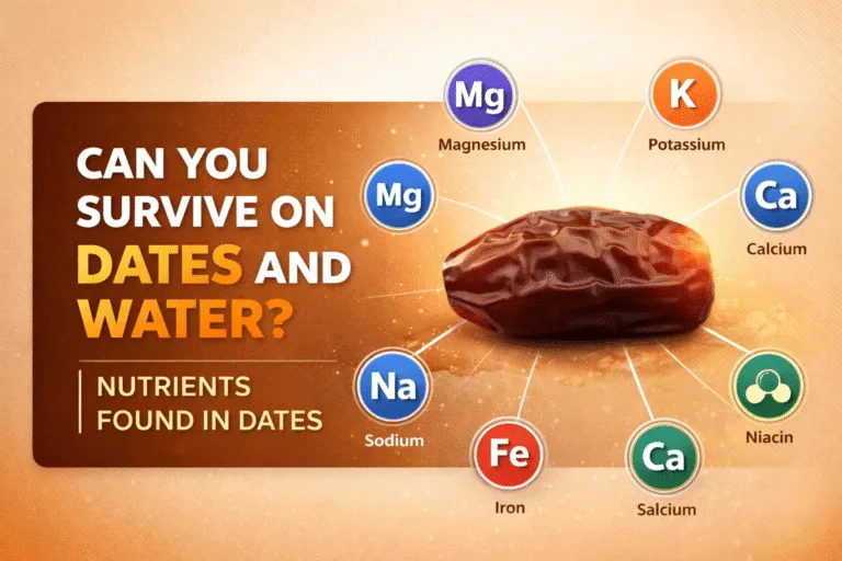 Health Benefits of Dates Essential Nutrients and Minerals Infographic for Survival Diet