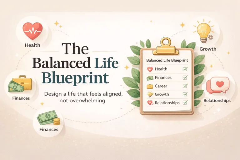 How to Design a Balanced Life Simple Blueprint for Goals, Daily Habits  Mental Clarity