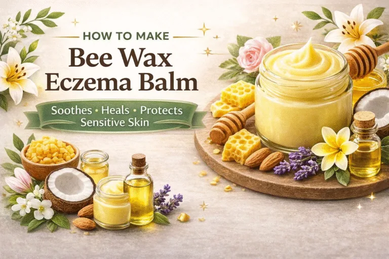 DIY Beeswax Eczema Balm Recipe for Sensitive Skin  Natural Soothing Skin Care Remedy