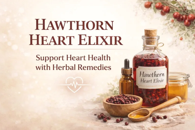 Homemade Hawthorn Heart Elixir Recipe  Natural Cardiotonic for Heart Health  Circulation