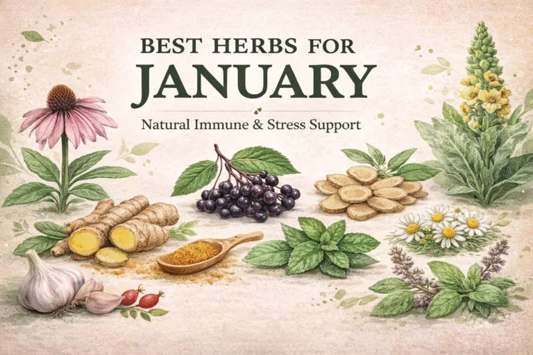 12 Best Herbs for January Natural Remedies for Immunity, Stress, and Winter Wellness