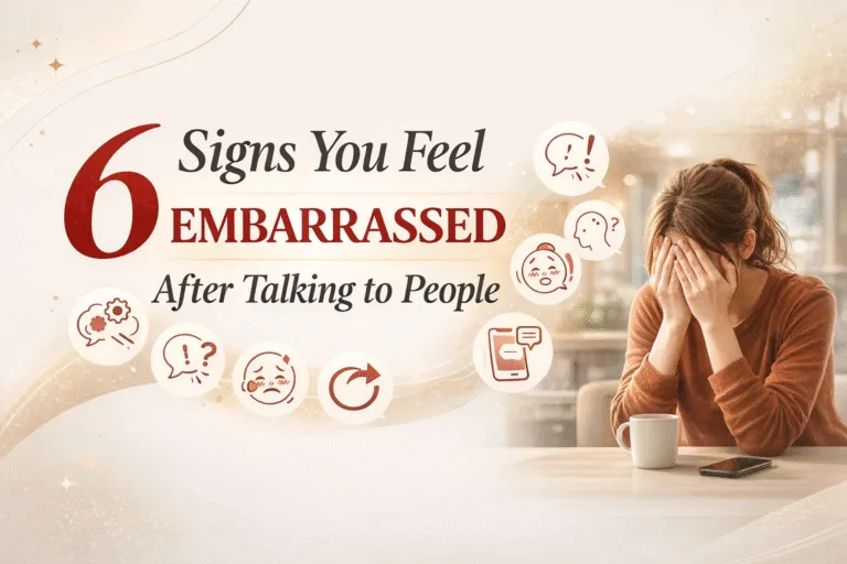 6 Signs You Have Social Anxiety After Talking to People  Overcoming Social Awkwardness Tip