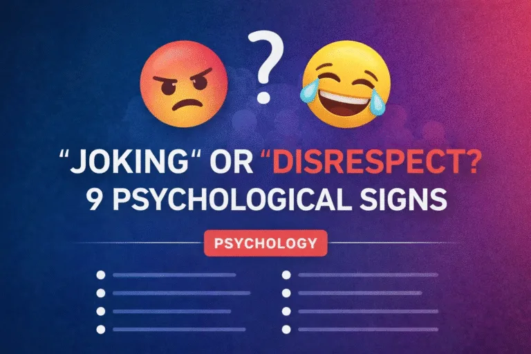 9 Signs Its Not a Joke But Disrespect Identifying Toxic Behavior and Hidden Red Flags