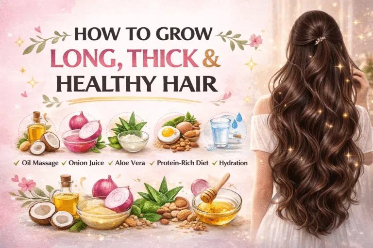 7 Natural Tips for Long Hair Growth Step-by-Step Guide for Thick  Healthy Hair